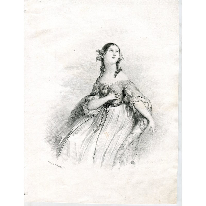 Jeune. Lithographie de Formentín&Cia