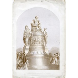 Shakespeares Denkmal von Thomas, Lithographie, 19. Jahrhundert.