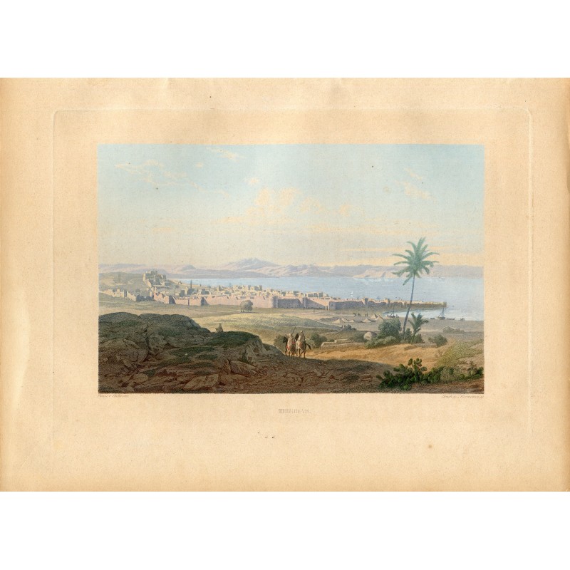 Tiberias - Heiliges Land - Antiker Druck