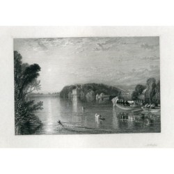 See bei Virginia Water, Surrey - 1830 Stich nach Turner