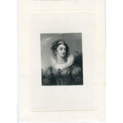 Signora, incisione del XIX secolo