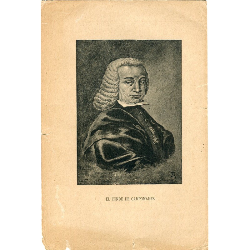 The Count of Campomanes, 19th century engraving.