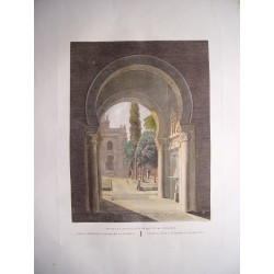 España. Andalucía. Puerta lateral de la Mezquita de Córdoba.  Alexandre Laborde (1810-11).