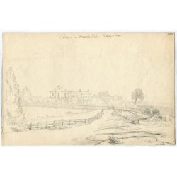 Cottage House sur Branch Hill, Hampstead - dessin de 1826