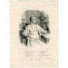 Papa Pio IX benedizione - litografia