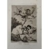 Goya etching. 'All will fall'. Plate 19 from The Caprices. 5th edition (1881-1886)