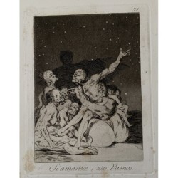 Goya etching. 'When day breaks we will be off'. Plate 71 from The Caprices. 5th edition (1881-1886)