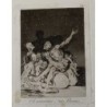 Goya etching. 'When day breaks we will be off'. Plate 71 from The Caprices. 5th edition (1881-1886)