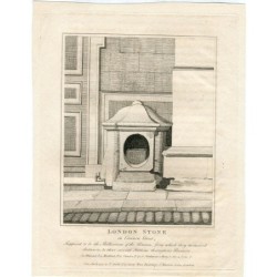 Pierre de Londres à Cannon Street - gravure de 1791