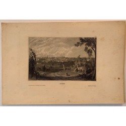 Gravur aus dem alten Madrid