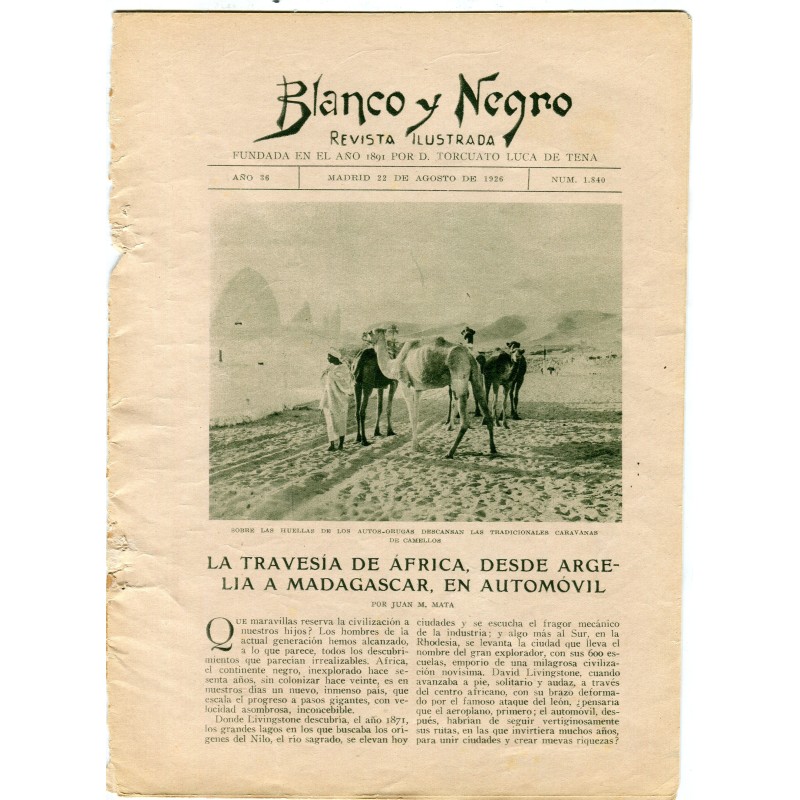 La traversata dell'Africa dall'Algeria al Madagascar in automobile (Bianco e Nero) 1901