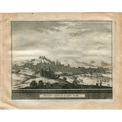 Burgos, Hauptstadt der alten Burg, gestochen von Pieter vander Aa, 1715. Alvarez de Colmenar.