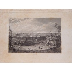 Spanien. Ansicht von Madrid. Gezeichnet von J.F. Lewis. Gestochen von E. Finden.