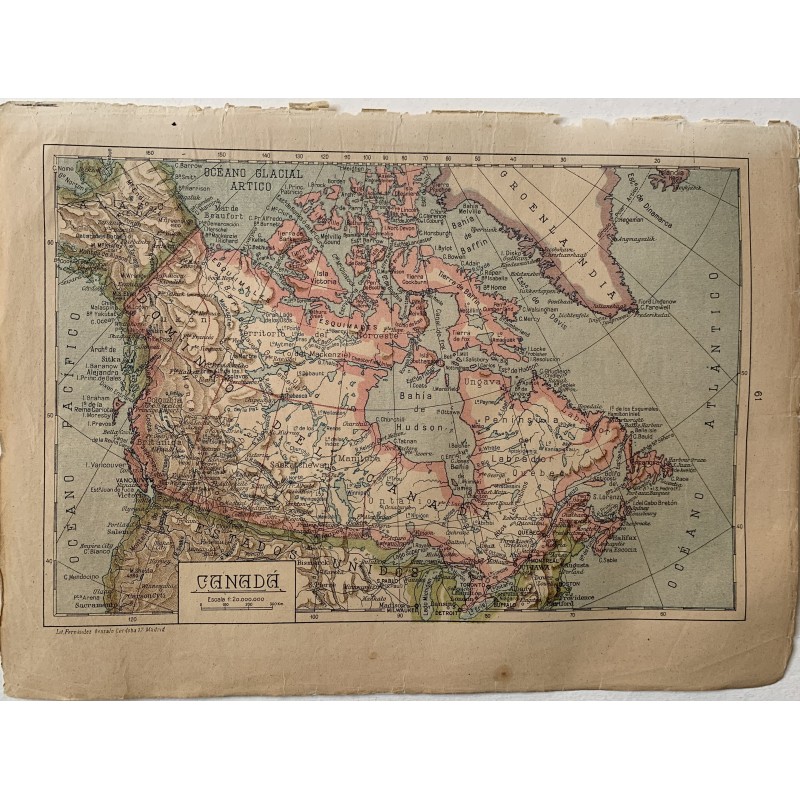 Map of Canada, 1947.