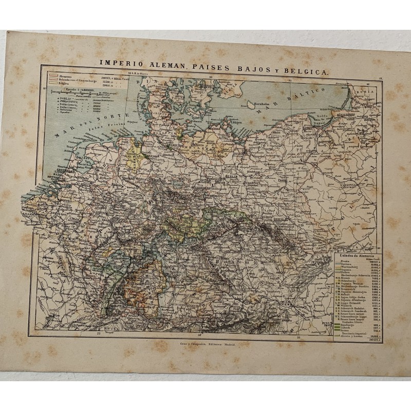 Mappa del Messico e dintorni, 1947.