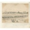 England. York Minster from Hislington Field. Pencil drawing signed initials EJH