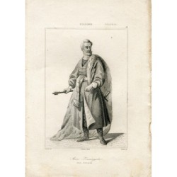 Juan Zamoyski, Kupferstich gezeichnet von Vernier und gestochen von Goulu. Regie: Lemaitre.