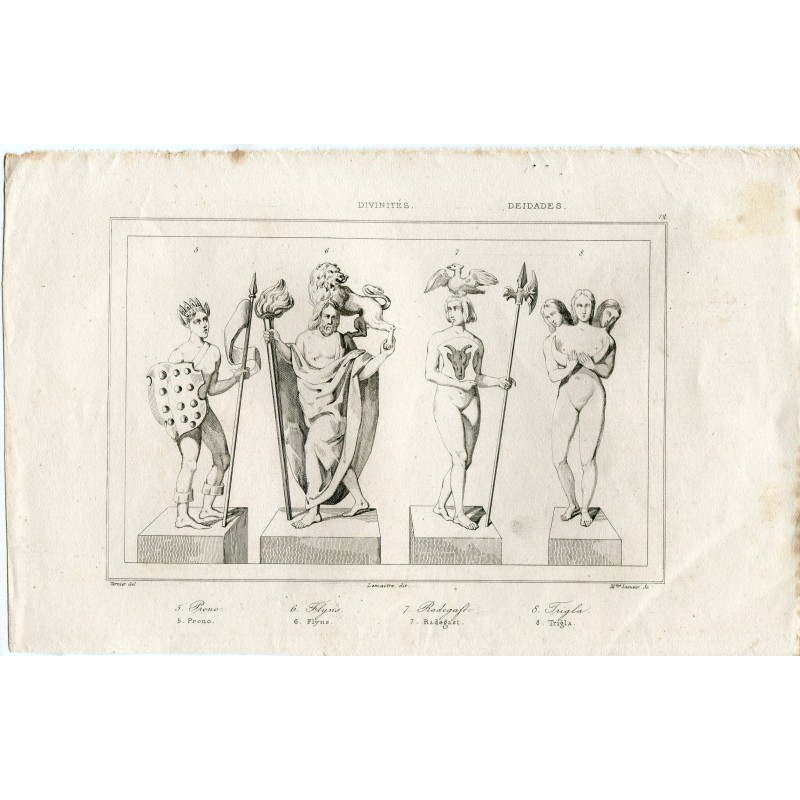Gottheiten. Gezeichnet von Vernier und gestochen von Mme. Lesoeur und Lemaitre.