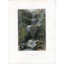 New York. The Cattershill Fall, engraved by E. Benjamin from a work by W.H. Bartlett