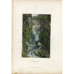 Scotland. Bruar Water (lower fall). Engraved by W. Miller, drawn by D.O. Hill