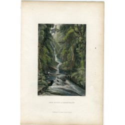 Scotland. The Birks of Aberfeldy, engraved by W. Richardson after a work by D.O. Hill