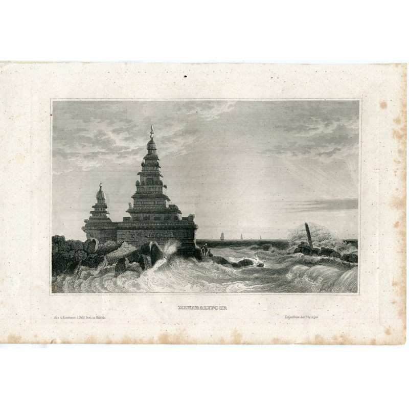 Indien. Madras. Mahabalipoor-Tempel.