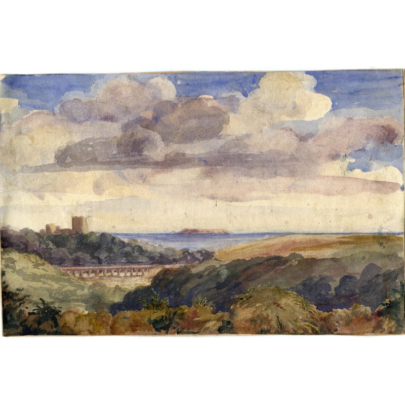 Watercolor from the 19th-century English school. I don't know the location.