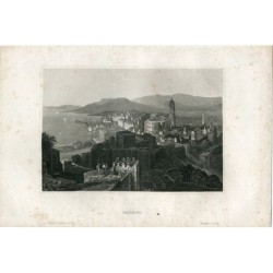 Málaga. Kupferstich von Eigenthum der Verleger, 19. Jahrhundert