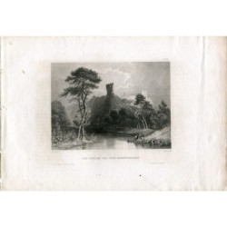 Germany. The Burgen of the Four Haimonskins. 19th-century engraving