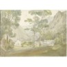 Angleterre. Westmorland. Chapelle de Borrowdale. Aquarelle anonyme, 1845.