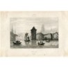 Switzerland. Zurich. Engraving by Rouargue. 19th century