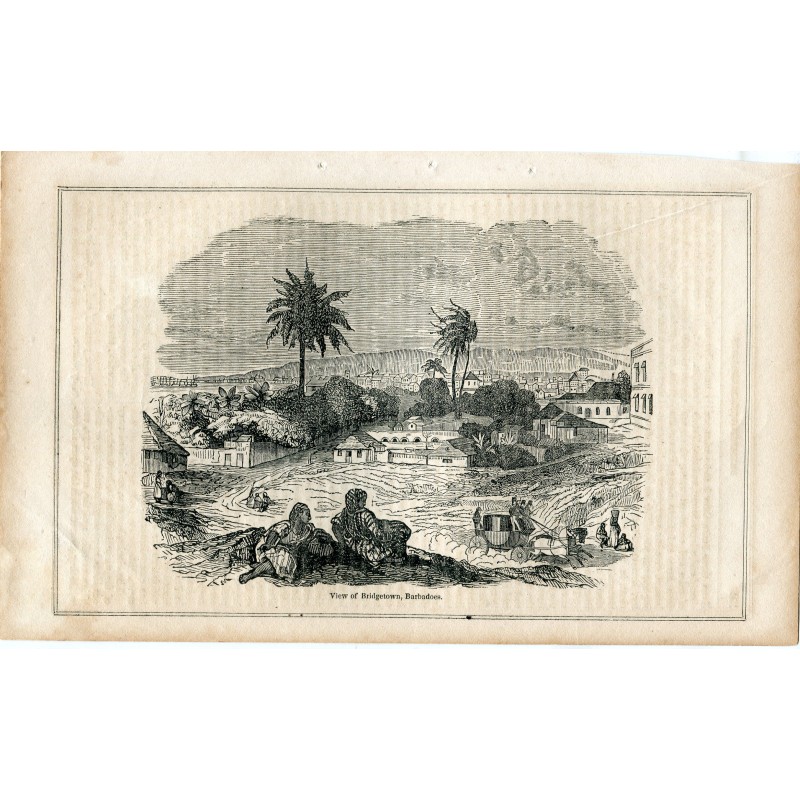 Barbados. View of Bridgetown. Recorded