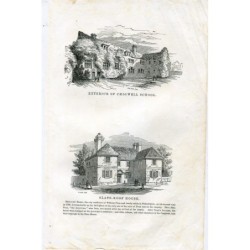 England. Essex. Außenansicht der Chigwell School und des Schieferdachhauses. aufgezeichnet