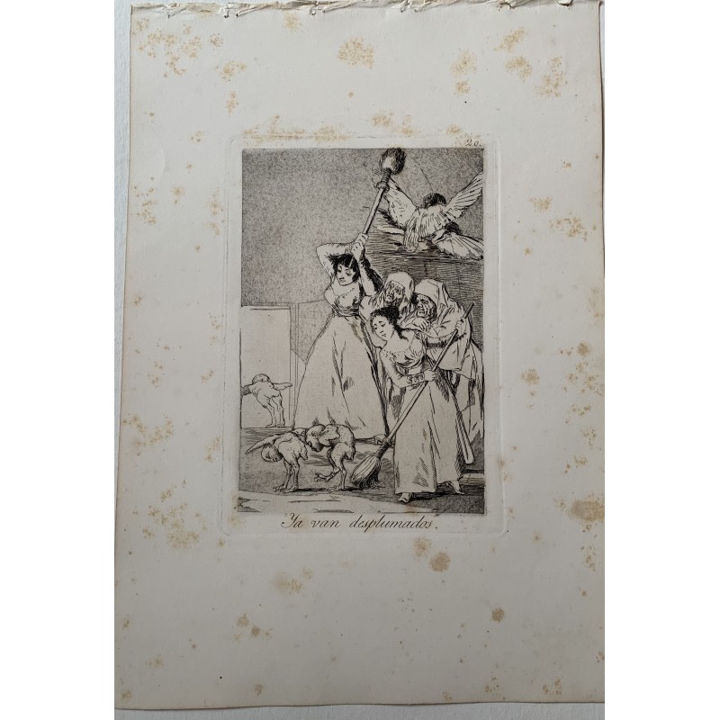 Goya. Ils sont déjà cueillis. Capricho n° 20, 5e édition, publiée entre 1881 et 1886 par Calcografia Nacional.