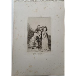 Goya. What a Sacrifice. Capricho No. 14 of the 5th edition published between 1881 and 1886 by Calcografia Nacional.