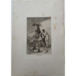 Goya. Essays. Capricho No. 60 of the 5th edition published between 1881 and 1886 by Calcografia Nacional.