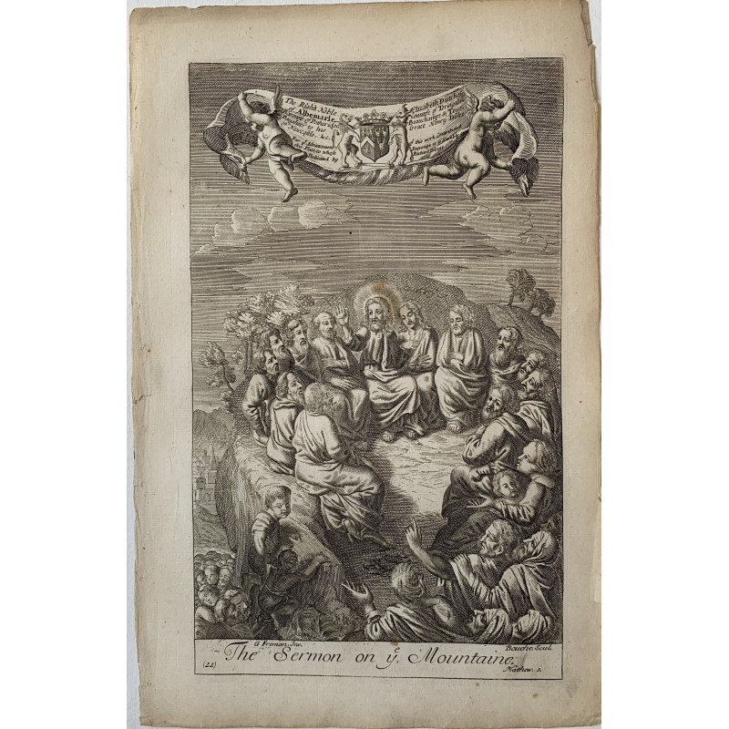 Bible. The Sermon on the Mountain by Bouche from a drawing by G. Freeman.