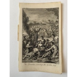 Bibbia. Gli Israeliti adorano il Vitello d'Oro, narrato da J. Basire.