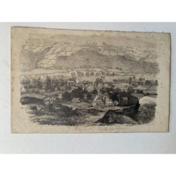 Angleterre. Ilkley. Bradford. Yorkshire. Dessin anonyme, XIXe siècle.