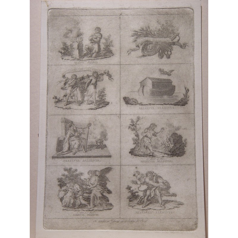 Hallelujah - 1800s antique print