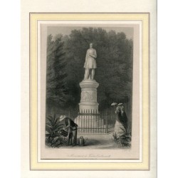 Denkmal für Friedrich Wilhelm III., gestochen von J. Gray nach einer Zeichnung von Leutemann