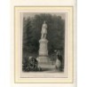 Monument de Frederic Guillaume III grabado por J. Gray de un dibujo de Leutemann
