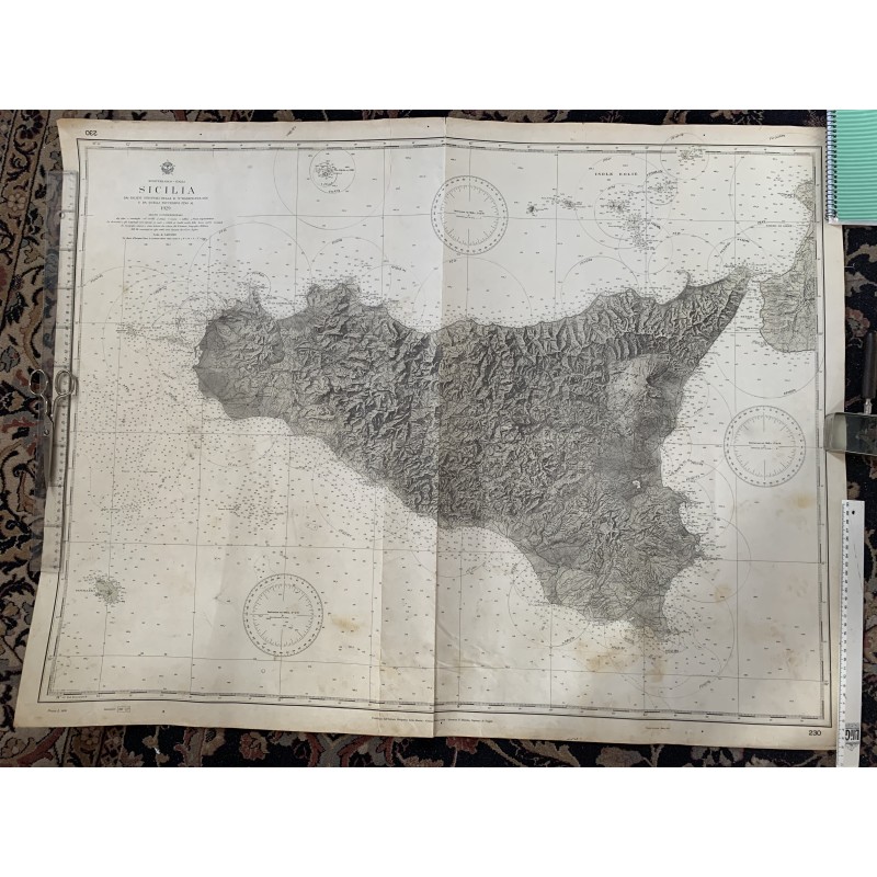 1929 - Historical Nautical Chart - Sicilia