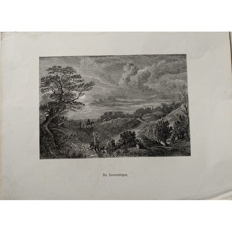 Germany. German print. Engraving