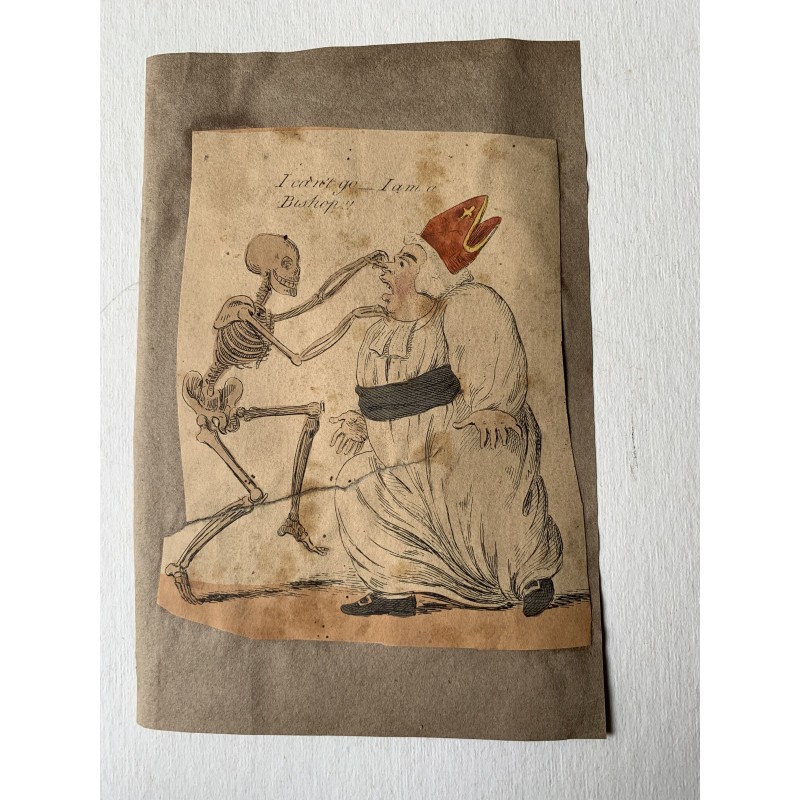 1808. Der Totentanz. Radierung von Isaac Cruikshank nach GM Woodward