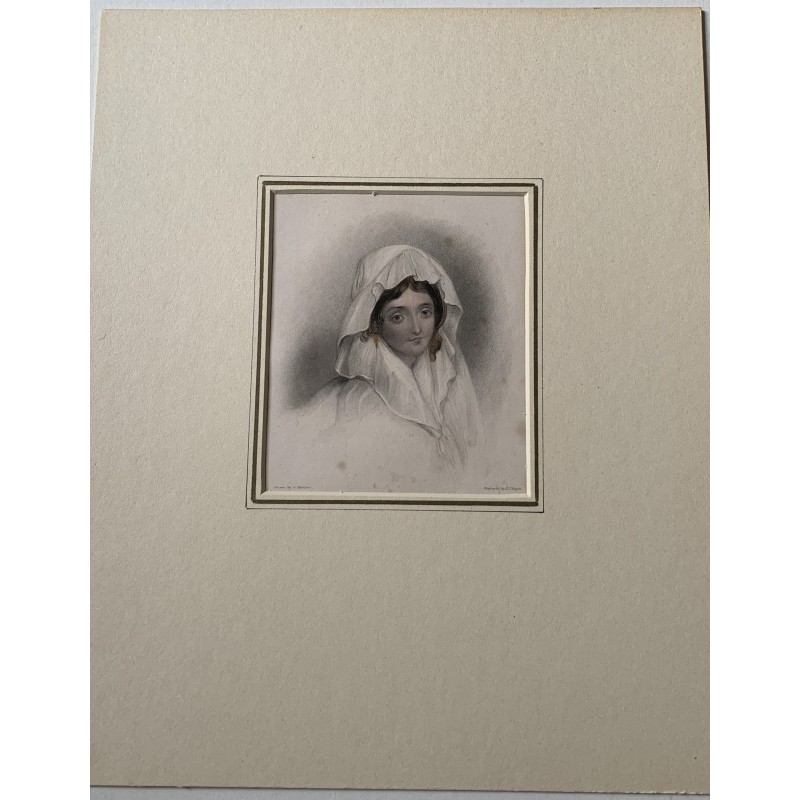 Marguerite Cogni, gravée par HT Ryall d'après un dessin de G. Harlowe, 1832