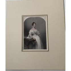 Marguerite Agnes Power, gravée par WH Egleton d'après un dessin de W. Drummond.