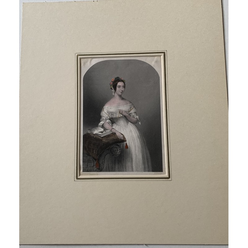 Marguerite Agnes Power, incisa da WH Egleton da un disegno di W. Drummond.