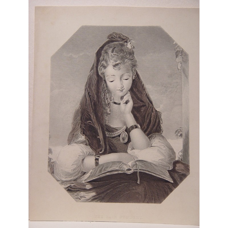 Die schöne Studentin, nach Gilbert Stuart Newton. Samuel Sangster