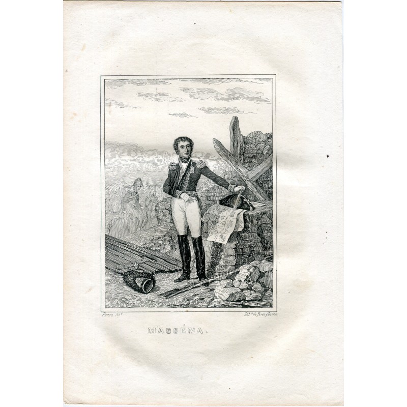 Massena. Litografia di Perez y Donón.
